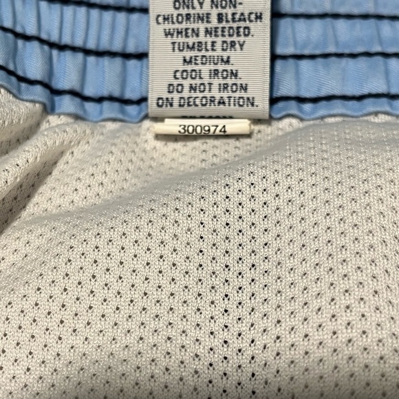 Gap Mens NWOT Blue And Gray Pocketed Swim Trunks With Liner, Size Med - Picture 5 of 6